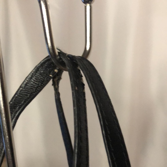 KATE SPADE MYA black 100% Cow Leather Reversible black/animal print tote bag. - Picture 4 of 16